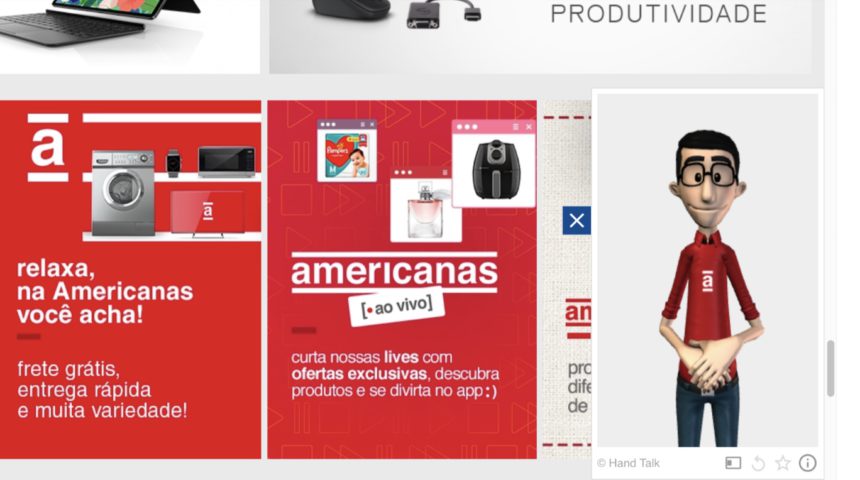 Americanas adota ICOM em site e app abrindo conexão direta com os surdos